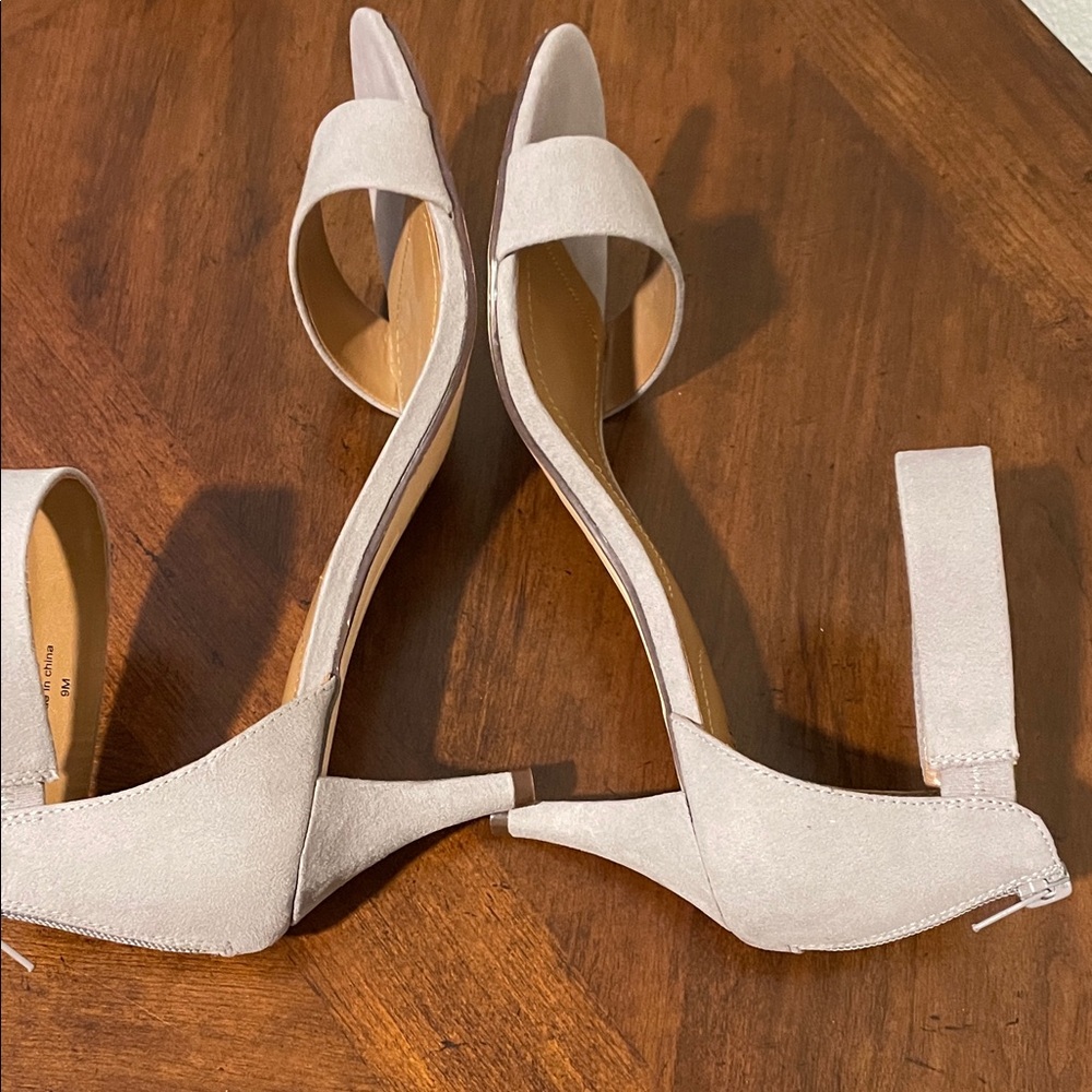 Style & Co. Cream Open-Toe Heels - Picture 7 of 7